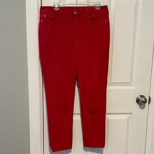 NYDJ Red Ankle Jeans